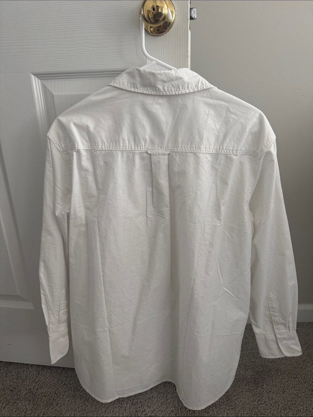 H&M White Women's Cotton Button-Down Shirt - Picture 2 of 3